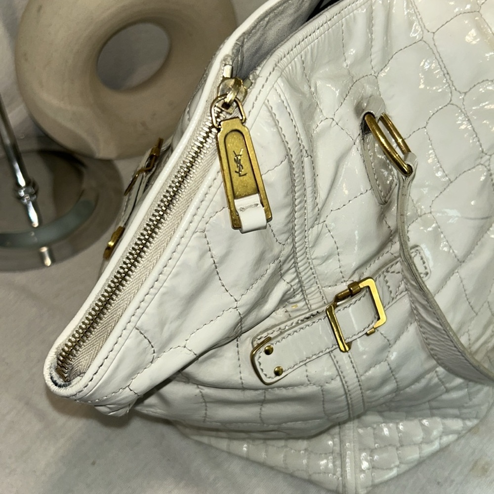 AUTHENTIC YVES SAINT LAURENT Hand Bag Leather - Picture 14 of 17
